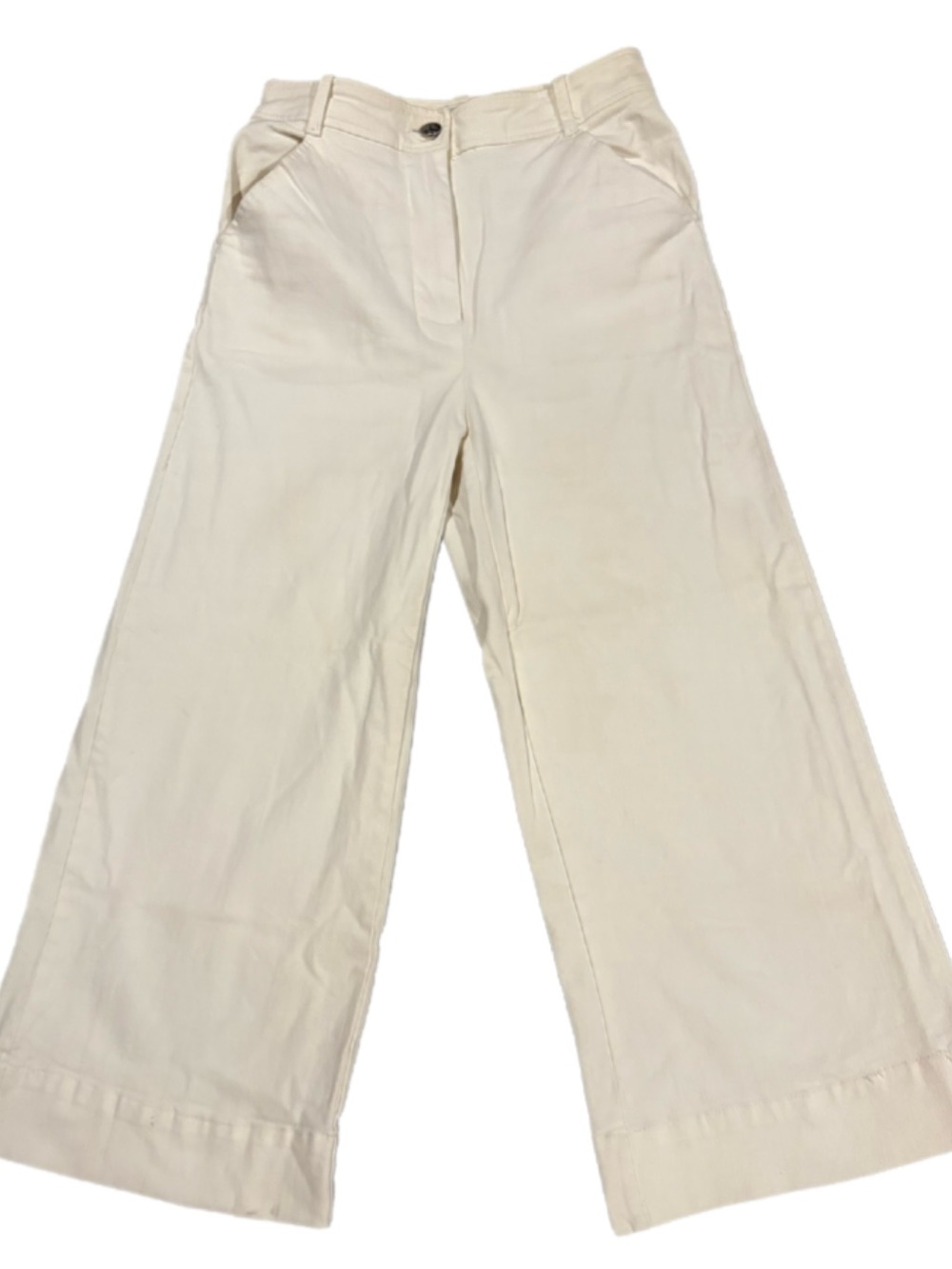 Chelsea & Violet Off-White High-Rise Pants